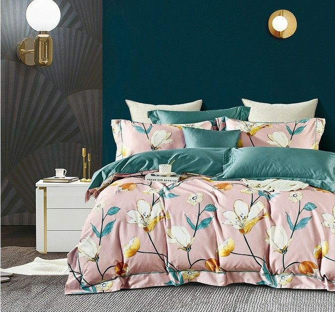 300 TC die Bettlaken stellten Baumwollbettlaken 100% Comfortor buntes Morden ein