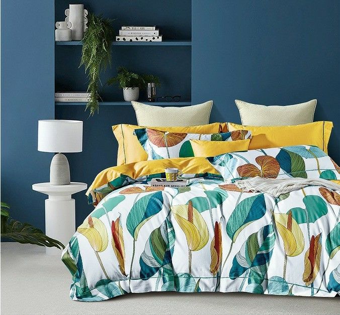 300 TC die Bettlaken stellten Baumwollkönigin 100% Comfortor ein, Bettwäsche-Abdeckungs-, diedaunendecke kundenspezifisch einstellte