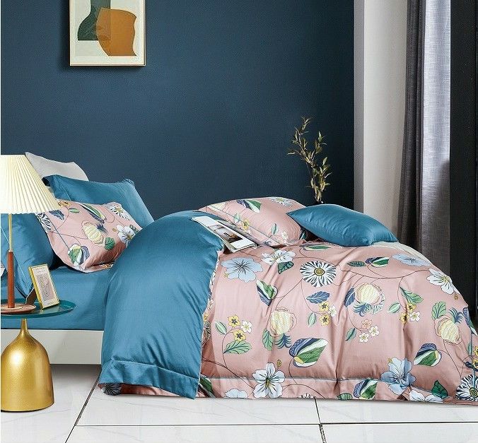 300 TC blühen Bedsheets-Sätze, Baumwoll, diedaunendecken Abdeckungs-Spannbettlaken-Deckbett-Sätze betten